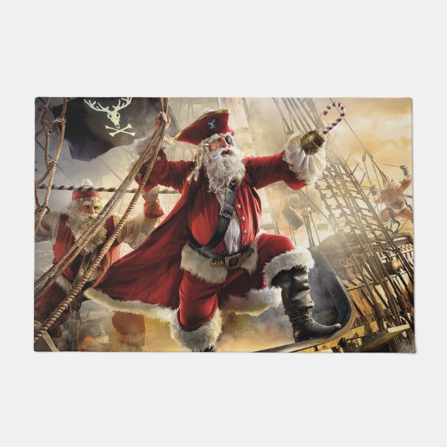 Pirate Santa Doormat (Front)