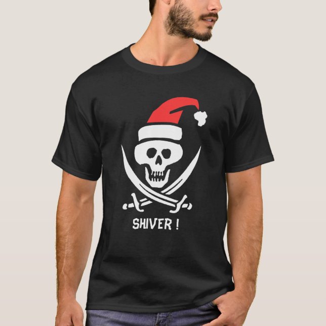Pirate Santa edit text T-Shirt (Front)