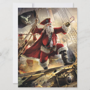 Pirate Santa Holiday Card