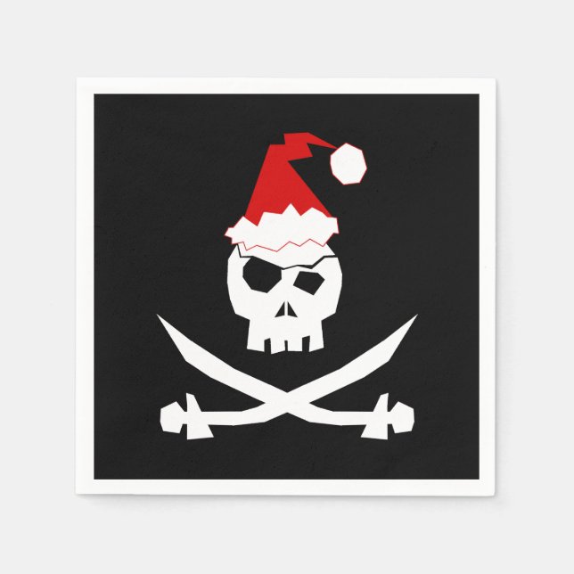 Pirate Santa Napkin (Front)