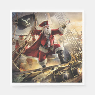 Pirate Santa Napkin