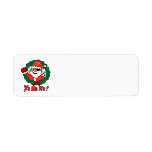 Pirate Santa Return Address Label