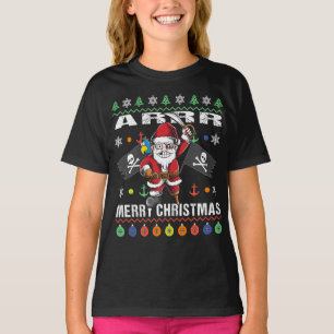 Pirate Santa Tacky Xmas Sweater Ar Merry Christmas