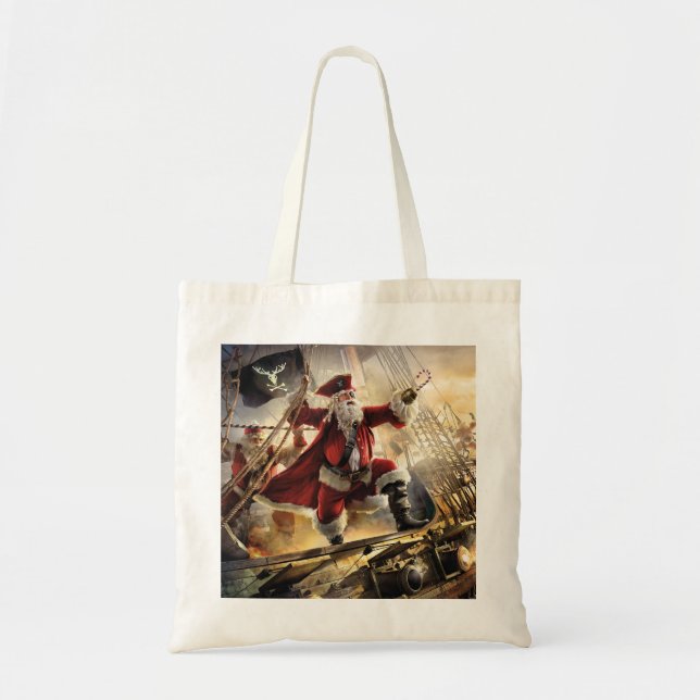 Pirate Santa Tote Bag (Front)