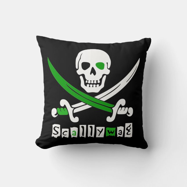 Pirate Scallywag Cushion (Front)