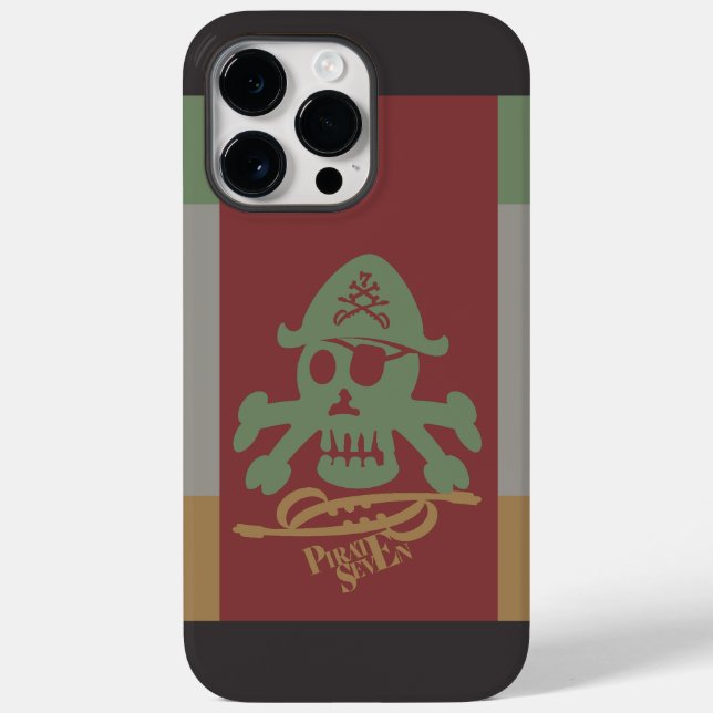PIRATE SEVEN SKULL BY MASANSER PIXELAT Case-Mate iPhone CASE (Back)
