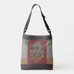 PIRATE SEVEN SKULL BY MASANSER PIXELAT CROSSBODY BAG