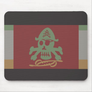PIRATE SEVEN SKULL BY MASANSER PIXELAT MOUSE PAD