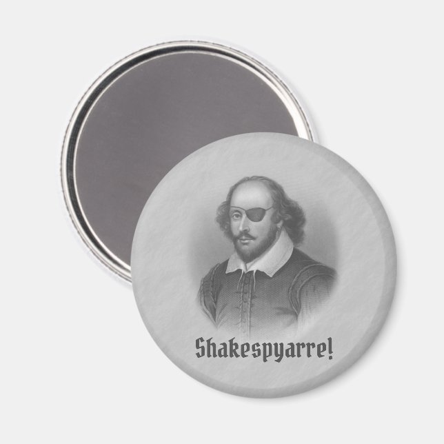 Pirate Shakespeare Magnet (Front/Back)