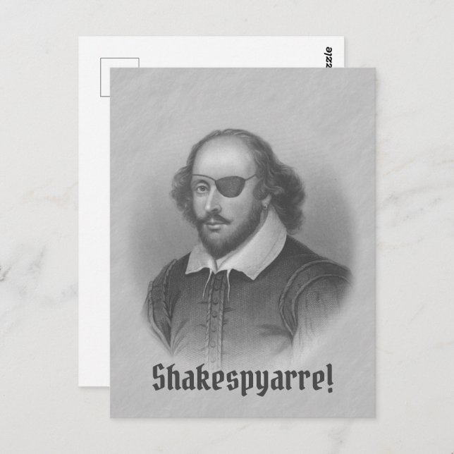 Pirate Shakespeare Postcard (Front/Back)