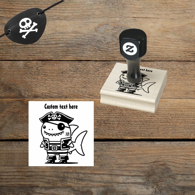 Pirate Shark Rubber Stamp (Creator Uploaded)