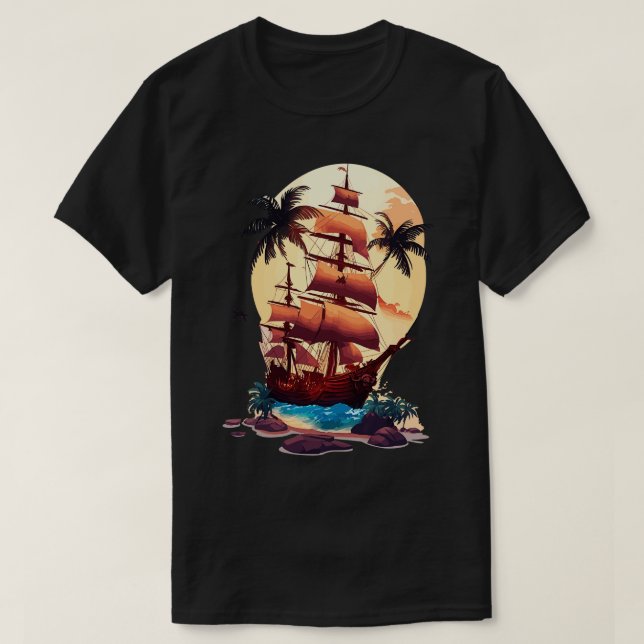 Pirate ship 3 T-Shirt (Design Front)