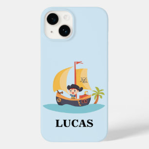 Pirate Ship Ahoy-Matey Kids Personalised  Case-Mate iPhone 14 Case