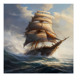 Pirate Ship Art Series - First Edition #29 Poster