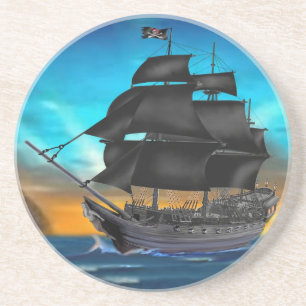 PIRATE SHIP AT SUNSET COASTER