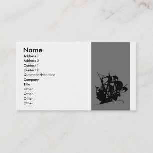 Pirate Ship Business Card