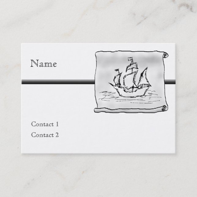 Pirate Ship. Business Card (Front)