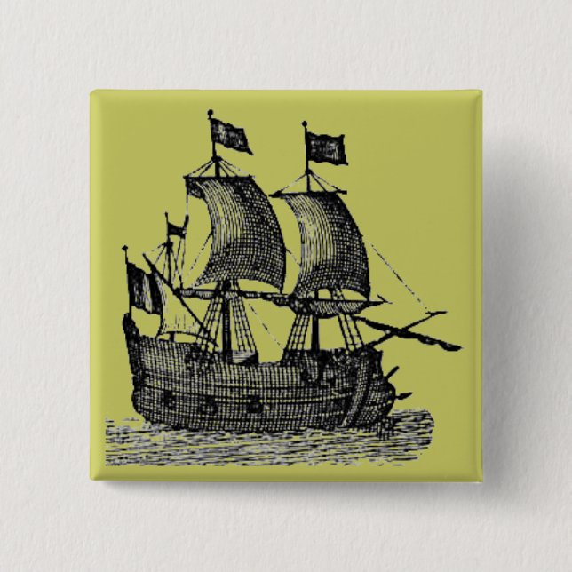 Pirate Ship Button (Front)