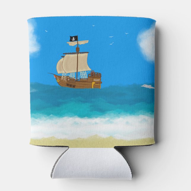 Pirate ship can cooler (Back)