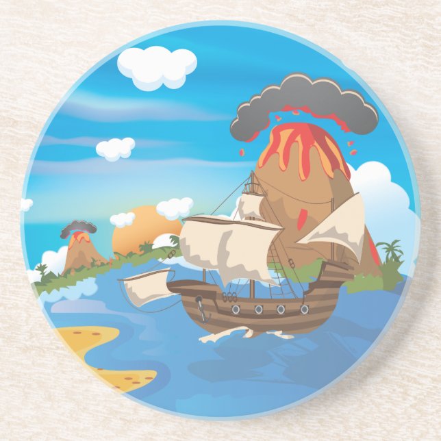 Pirate Ship Coaster (Front)