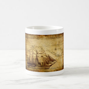 pirate ship coffee mug