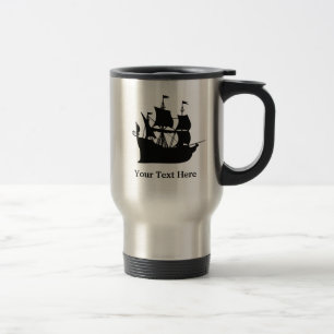 Pirate Ship Custom Travel Mug