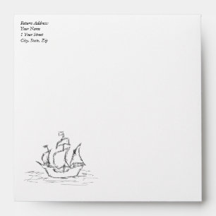 Pirate ship. envelope