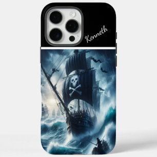 Pirate Ship In A Storm iPhone 16 Pro Max Case