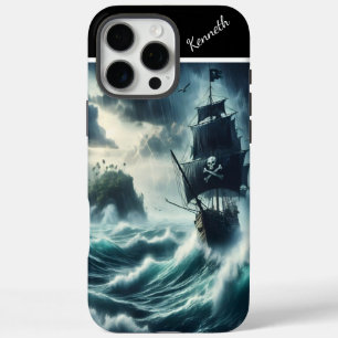 Pirate Ship In A Storm iPhone 16 Pro Max Case