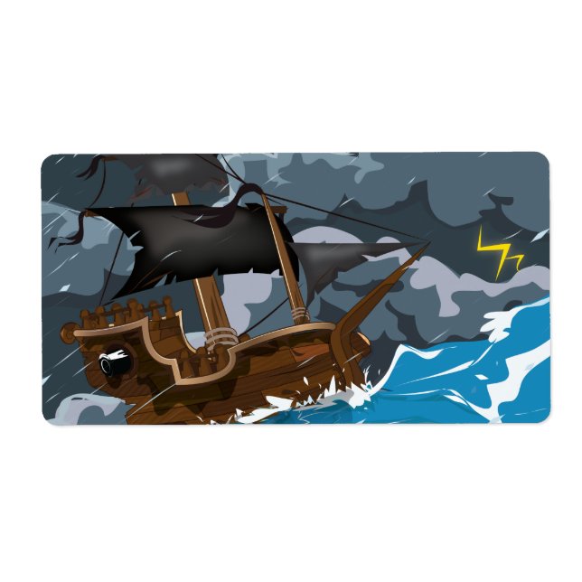 Pirate Ship in Storm (Front)