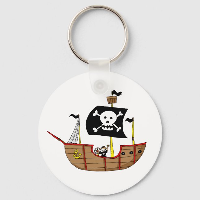 Pirate ship key ring (Front)