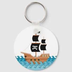 Pirate Ship Key Ring