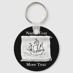 Pirate Ship. Key Ring