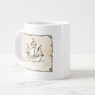 Pirate Ship. Large Coffee Mug