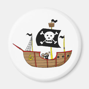 Pirate ship magnet