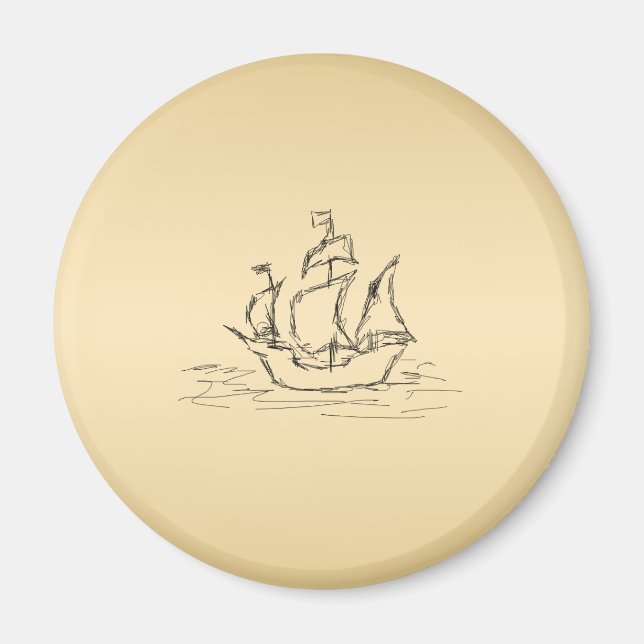 Pirate ship. magnet (Front)