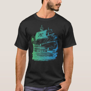 Pirate Ship  Men Women Kids Nautical Boat T-Shirt