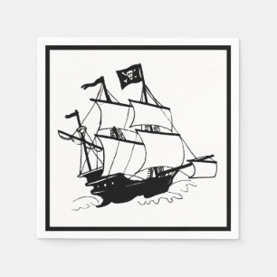 Pirate Ship Napkin