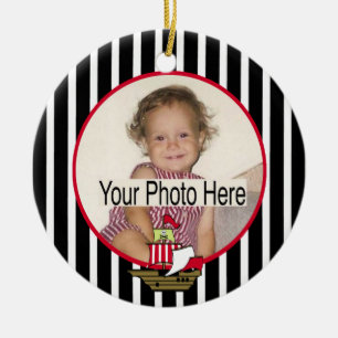 Pirate Ship Photo Ceramic Tree Decoration