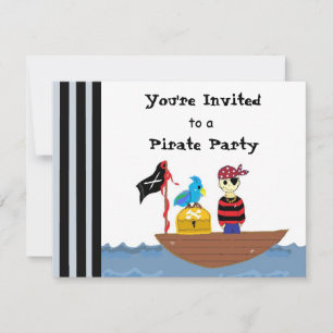 Pirate Ship Pirate Party Invitation