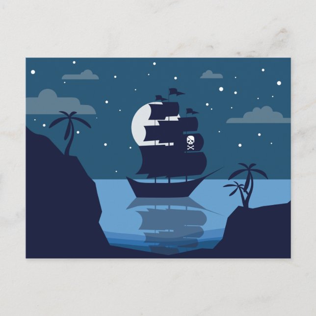 Pirate Ship postcard (Front)