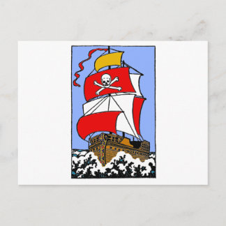 Pirate Ship Postcard