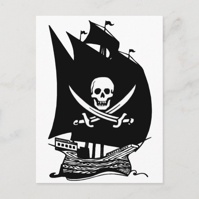 Pirate Ship Postcard (Front)