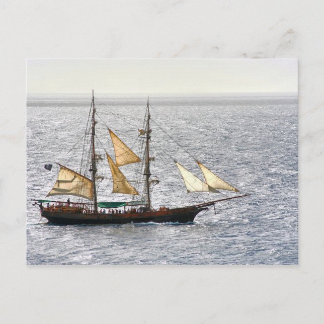 Pirate Ship Postcard (Front)