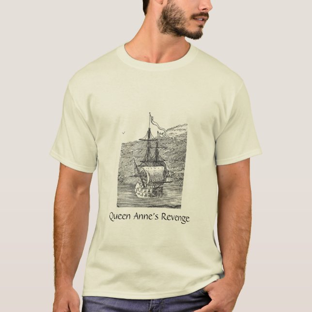 Pirate Ship Queen Anne's Revenge T-Shirt (Front)
