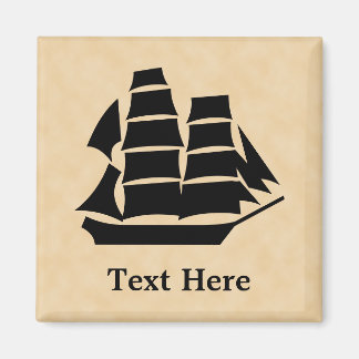 Pirate Ship. Sailing Ship. Magnet