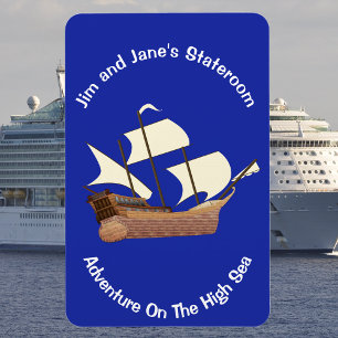Pirate Ship Stateroom Door Magnet