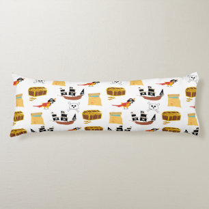 Pirate Ship Treasure Chest Theme Pattern Body Cushion