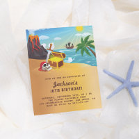 Pirate Ship, Treasure & Volcano Island Birthday