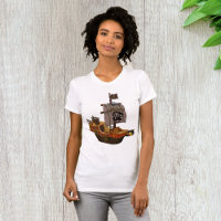 Pirate Ship Womens T-Shirt